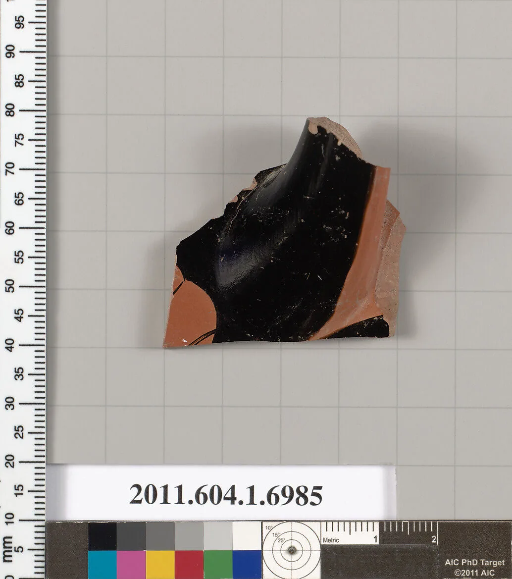 Terracotta fragment of a kylix (drinking cup) — Unknown