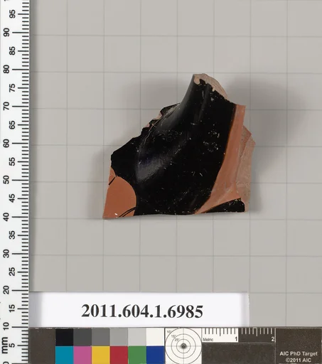 Terracotta fragment of a kylix (drinking cup)