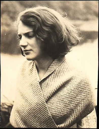 [Carol Kalker Wrapped in Blanket, Greenwich, Connecticut]