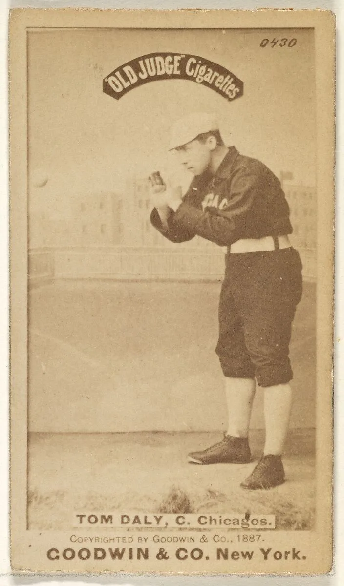 Tom Daly, Catcher, Chicago, from the Old Judge series (N172) for Old Judge Cigarettes — Goodwin & Company