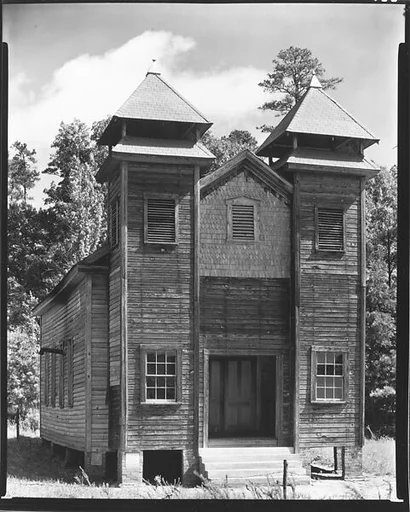 [Wooden Church with Twin Steeples, Alabama?]