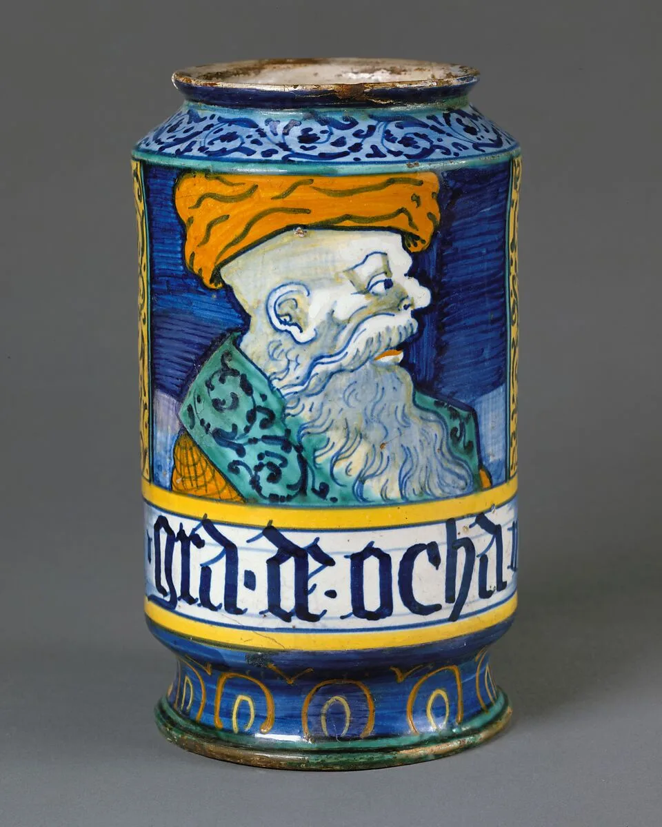 Apothecary jar (albarello) — Unknown