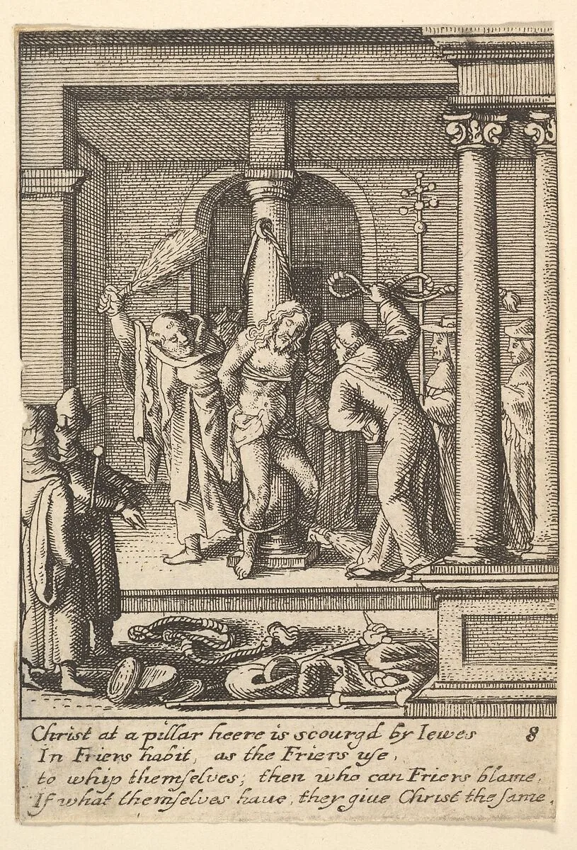 The scourging — Wenceslaus Hollar|Hans Holbein the Younger