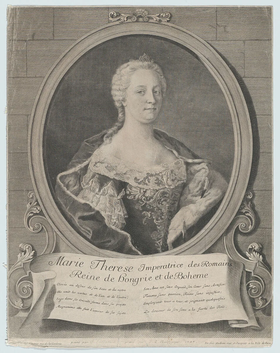 Portrait of Marie-Thérèse — Johann Christoph Reinsperger|Jean Etienne Liotard