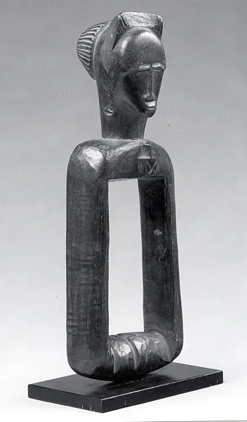 Heddle Pulley with Figure — Unknown