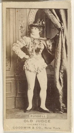 Russell, from the Actors and Actresses series (N171) for Old Judge Cigarettes