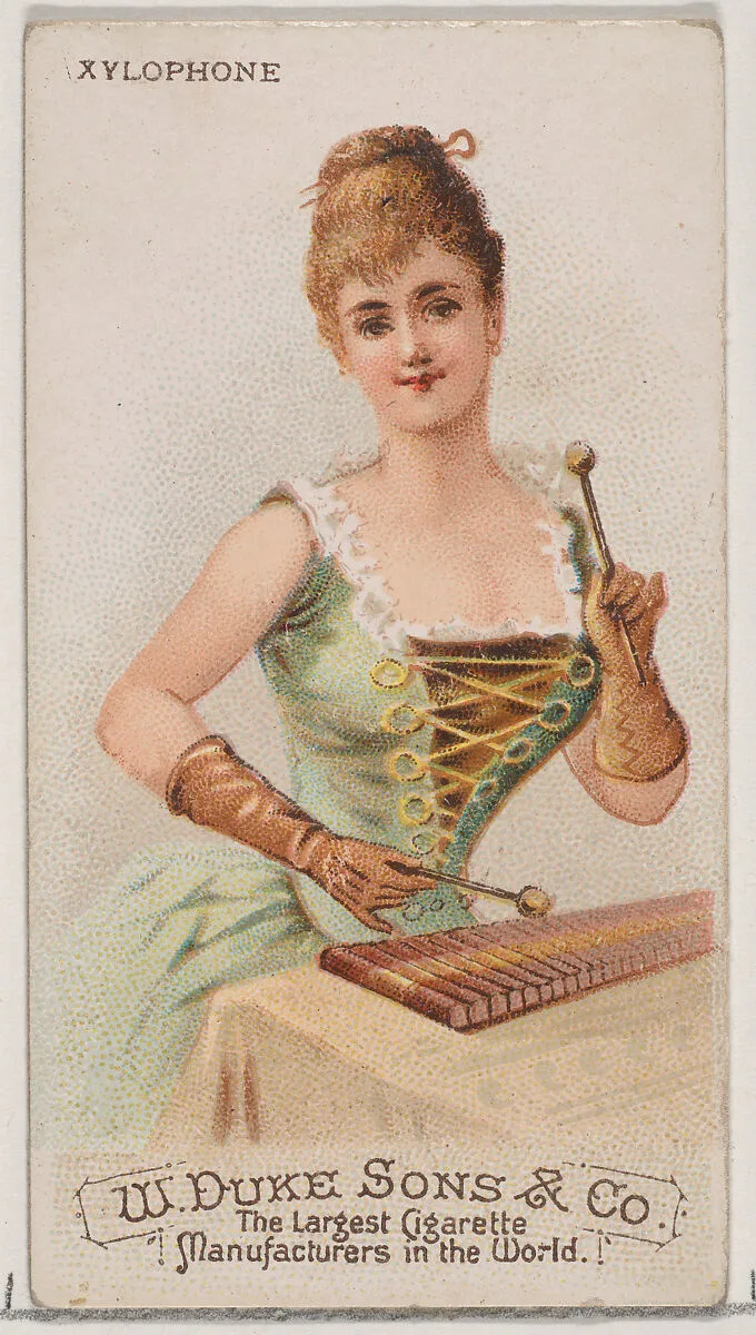 Xylophone, from the Musical Instruments series (N82) for Duke brand cigarettes — W. Duke, Sons & Co.|Schumacher & Ettlinger
