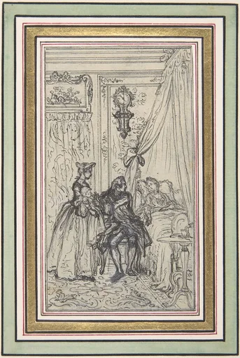 Study for a frontispiece for "Histoire de Miss Jenny"