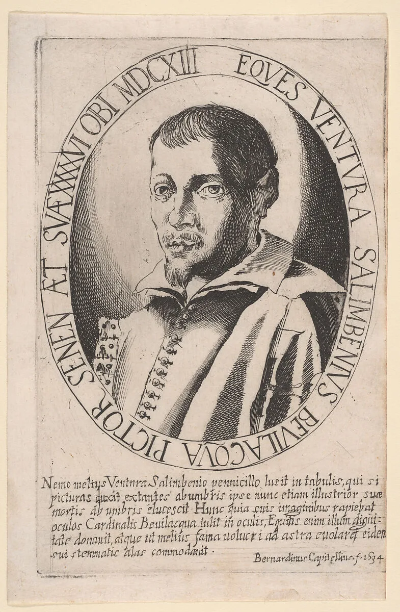 Portrait of Ventura Salimbeni — Ventura Salimbeni|Bernardino Capitelli