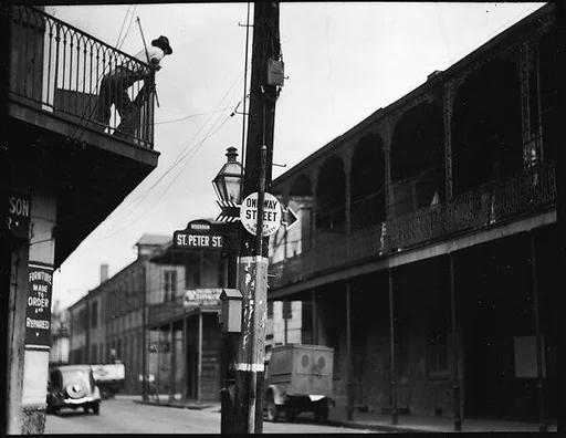 [French Quarter Street Corner, St. Peter Street, New Orleans, Louisiana]