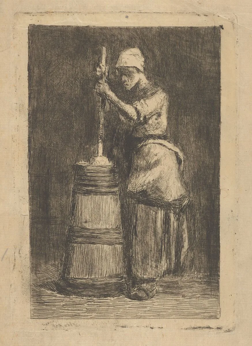The Churner — William Merritt Chase|Jean-François Millet
