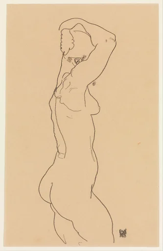 Standing Nude, Facing Right