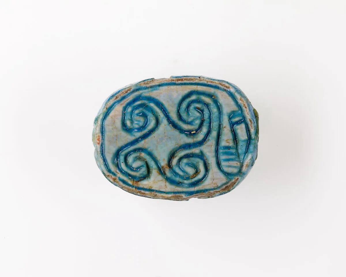 Scarab Decorated with Scrolls — Unknown