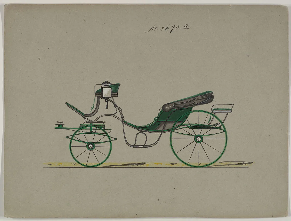 Design for Cabriolet or Victoria, no. 3690a — Brewster & Co.