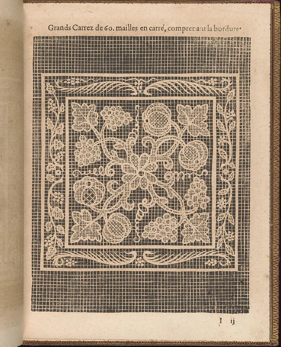 La Pratique de l'Aiguille, page 33 (recto) — Matthias Mignerak|Pierre Firens|Marie de Medici|Jean Le Clerc