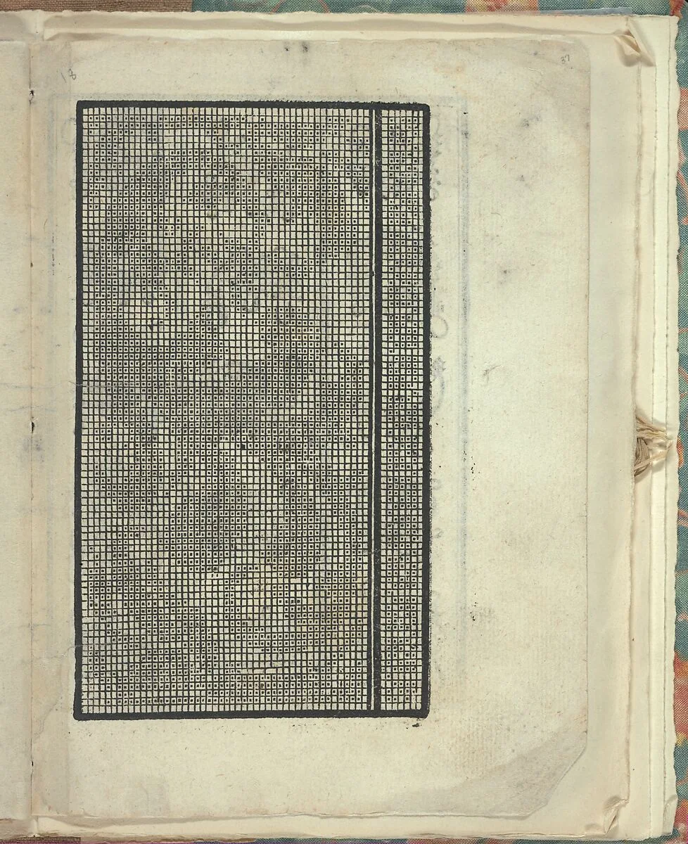 Opera Nova Universali intitulata Corona di racammi, page 37 (recto) — Giovanni Andrea Vavassore