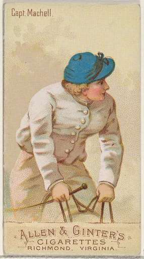 Captain Machell, from the Racing Colors of the World series (N22b) for Allen & Ginter Cigarettes