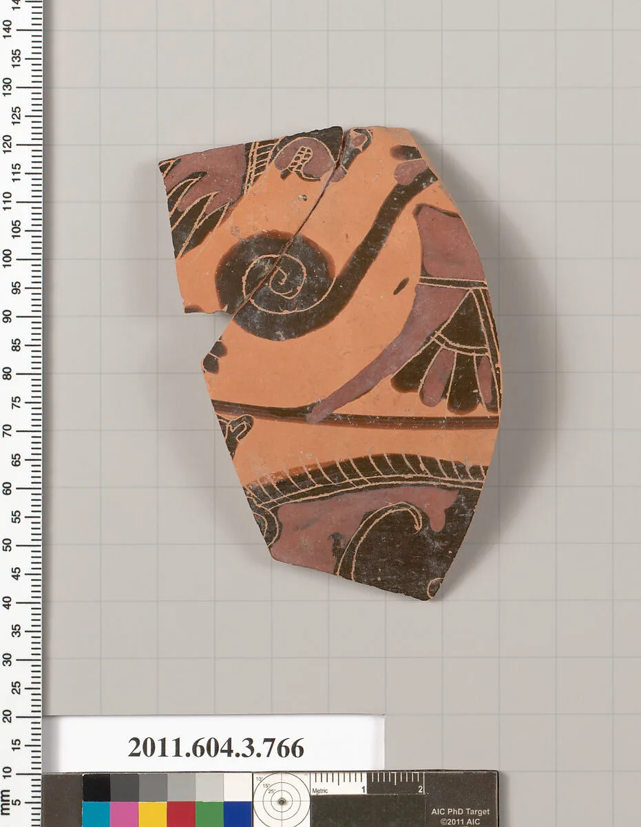 Terracotta fragment of a neck-amphora (jar) — Unknown