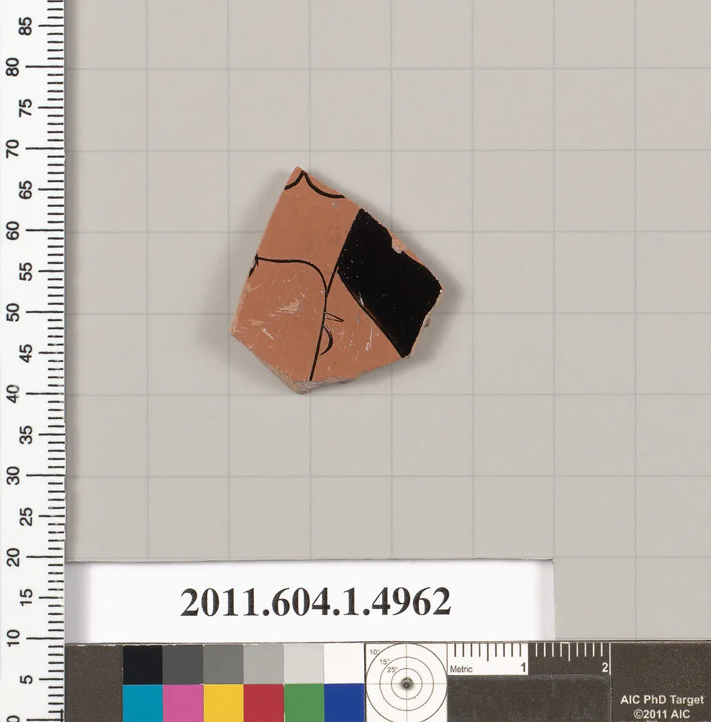 Terracotta fragment of a kylix (drinking cup) — Unknown