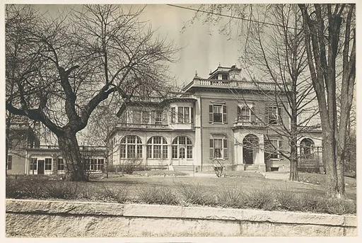 [Italianate Revival House with Enclosed Porches, Brookline, Massachusetts]