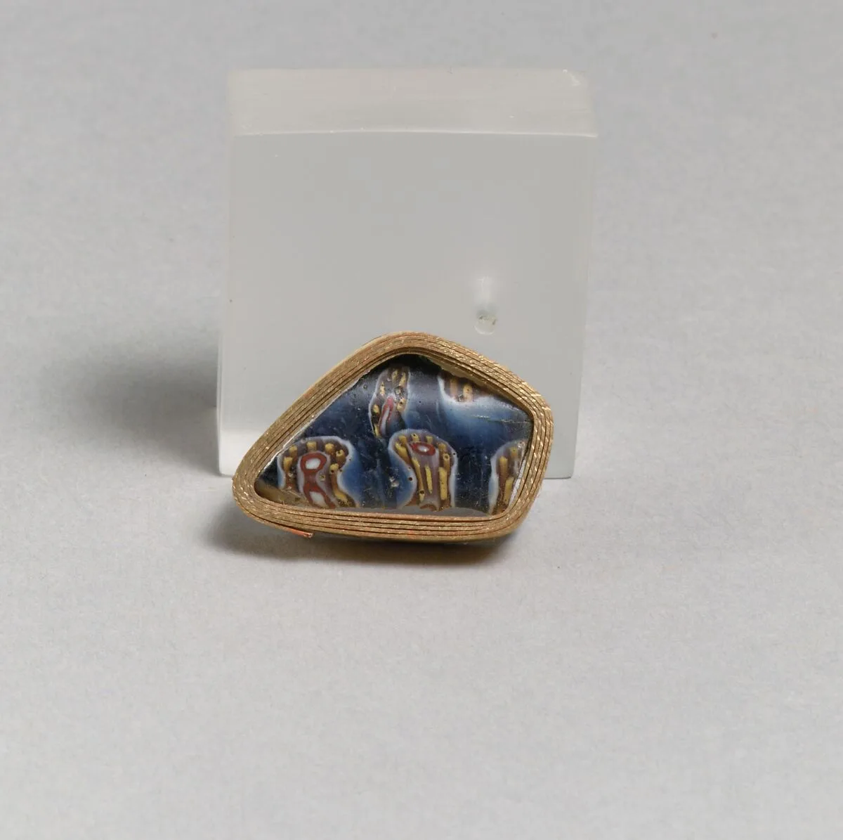 Glass mosaic carinated bowl fragment — Unknown