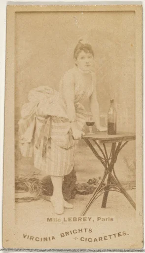 Mlle. Lebrey, Paris, from the Actors and Actresses series (N45, Type 1) for Virginia Brights Cigarettes