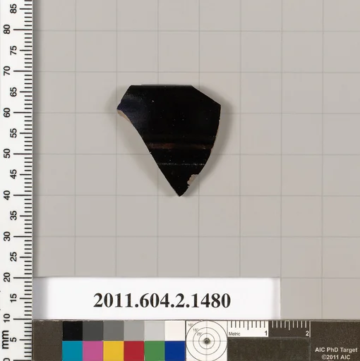 Terracotta rim fragment of a skyphos (deep drinking cup)