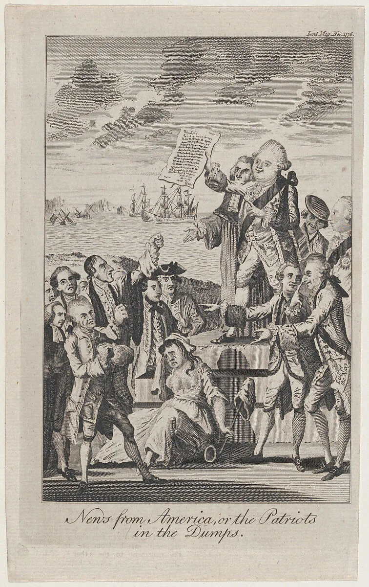 News from America, or the Patriots in the Dumps — Anonymous, British, 18th century