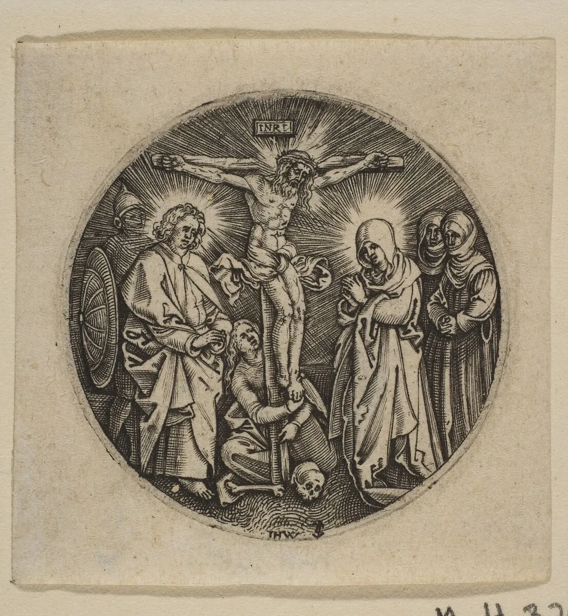 The Crucifixion (Round) (copy) — Jan (Johannes) Wierix|Albrecht Dürer