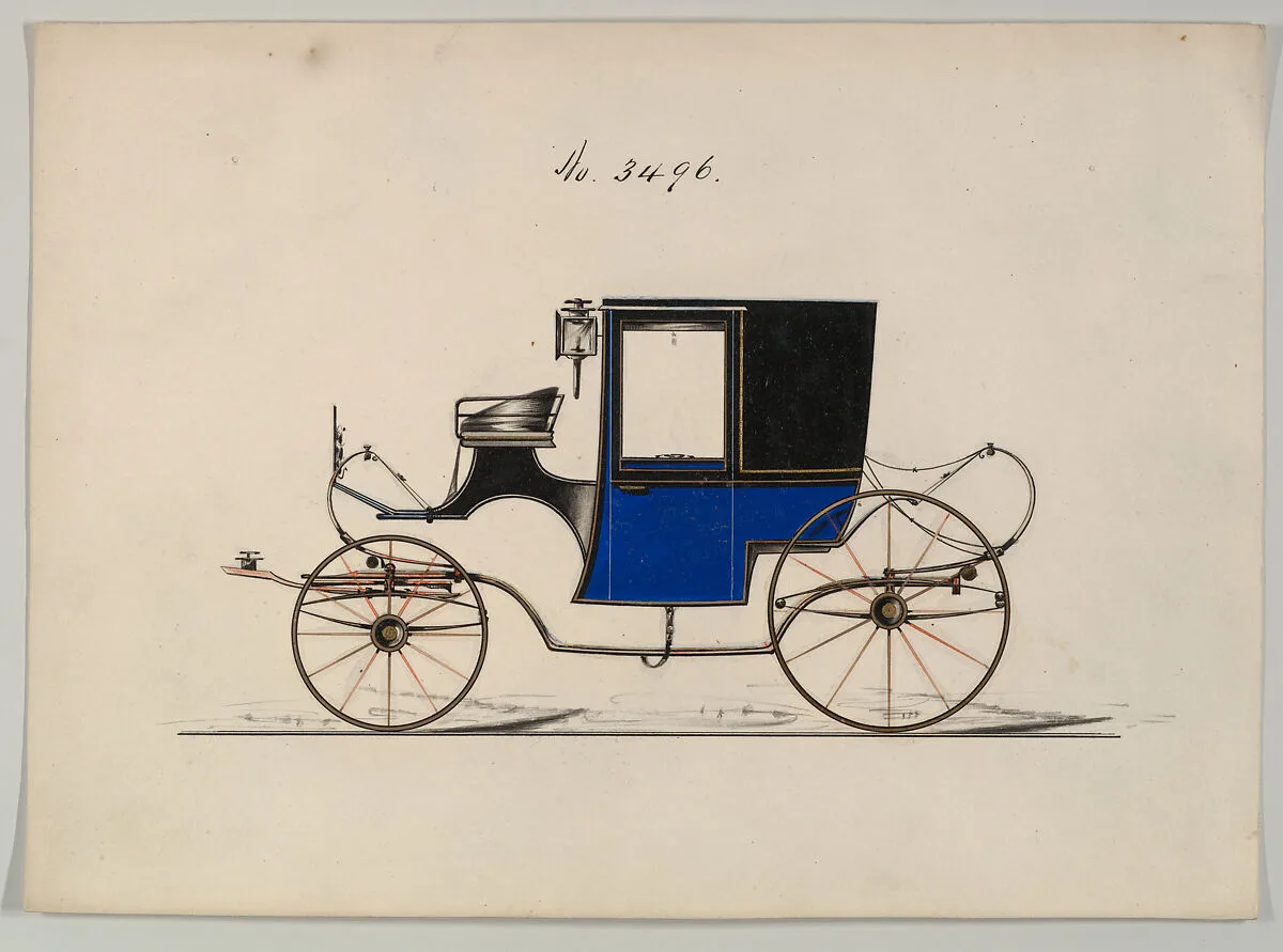 Design for Brougham, no. 3496 — Brewster & Co.