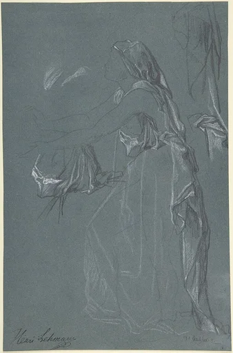 Study for the figure of Sarah in the now-lost painting, "Tobias Brings His Bride Sarah to the House of His Father, Tobit"