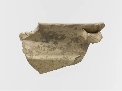 Terracotta rim of a vase