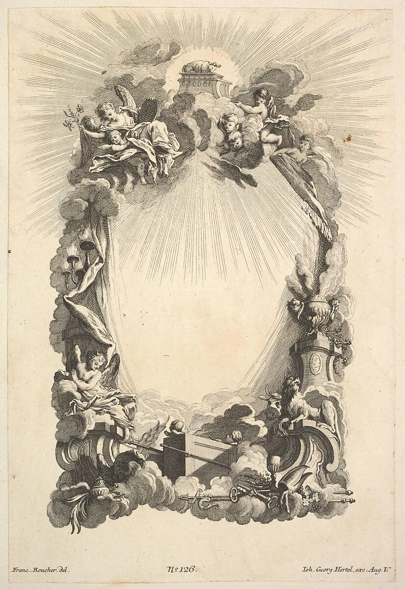 The Ark of the Covenant, from Book of Cartouches — François Boucher|Johann Georg Hertel