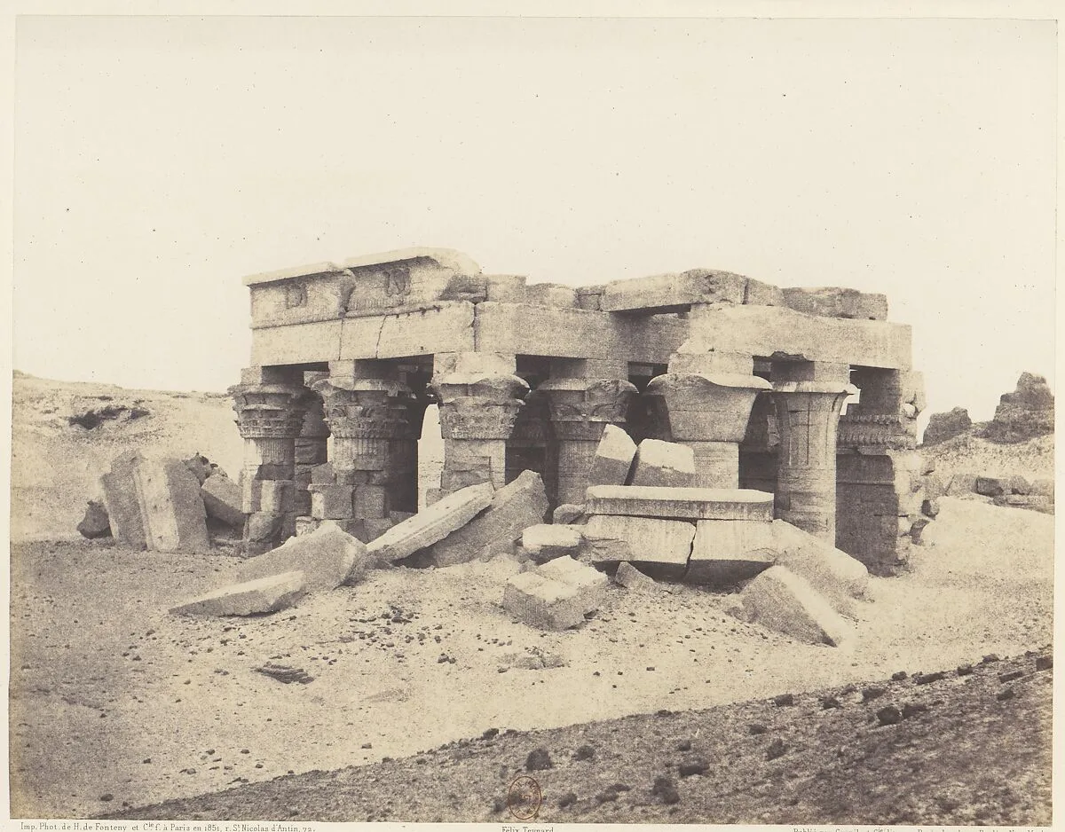 Kôm-Ombou (Ombos), Vue Générale des Ruines — Félix Teynard|Imprimerie Photographique de H. de Fonteny et Cie