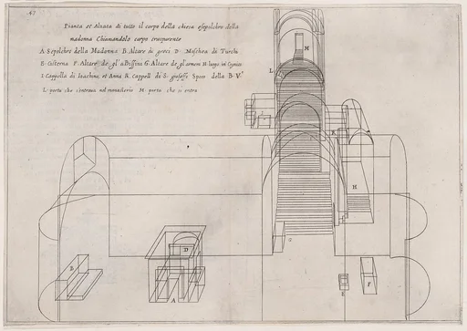35th Plate, from Trattato delle Piante & Immagini de Sacri Edifizi di Terra Santa (Treatise of the Plans & Images of the Sacred Buildings of the Holy Land)