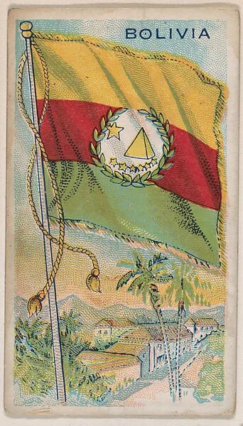 Bolivia, bakery card from the Flags series (D34), issued by the Ward-Mackey Company — Ward-Mackey Company
