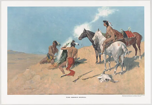 The Smoke Signal — Frederic Remington