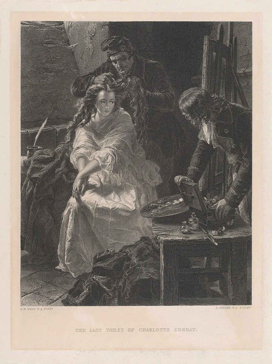 The Last Toilet of Charlotte Corday — Lumb Stocks|Edward Matthew Ward|Charlotte Corday|D. Appleton & Co.