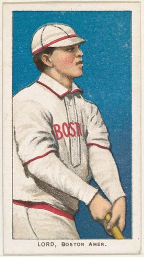 Lord, Boston, American League, from the White Border series (T206) for the American Tobacco Company
