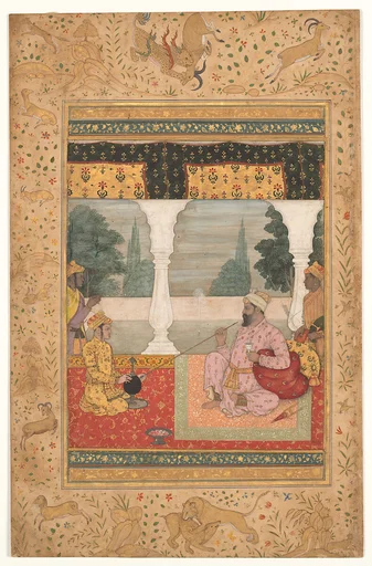 Nobleman Smoking on a Terrace