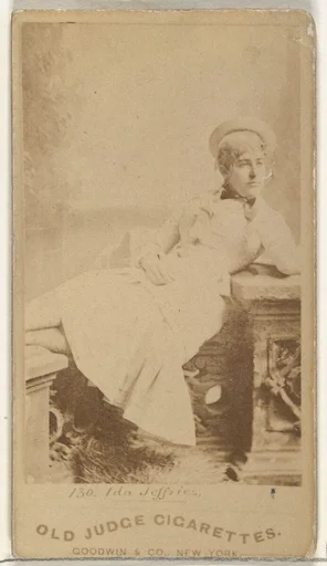 Ida Jeffries, from the Actors and Actresses series (N171) for Old Judge Cigarettes