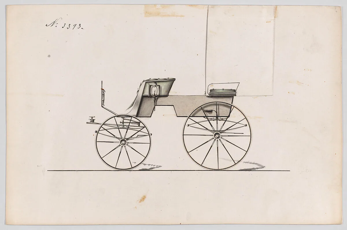 Design for T-Cart, no. 3393 — Brewster & Co.