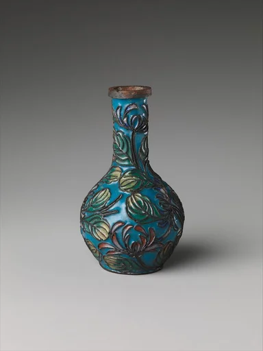 清晚期 掐絲琺瑯樣盒|Vase from sample set of Chinese cloisonné