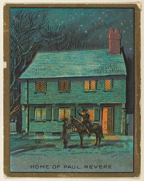 Home of Paul Revere, from the "Historic Homes" series (T69), issued with Helmar Cigarettes by S. Anargyros Tobacco Company — S. Anargyros Tobacco Company
