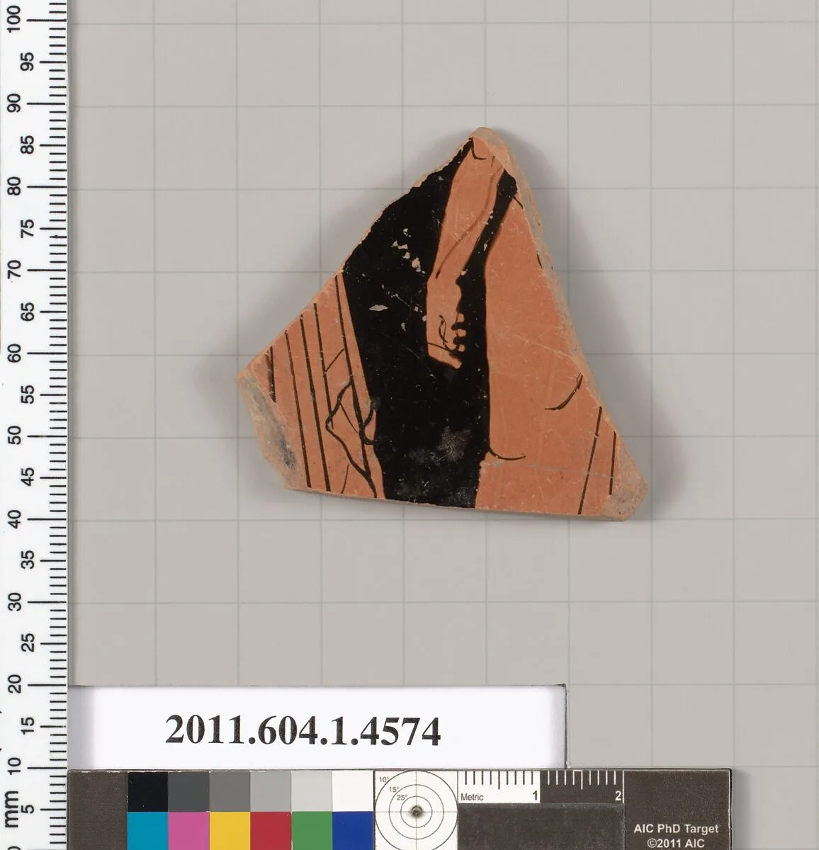 Terracotta fragment of a kylix (drinking cup) — Unknown