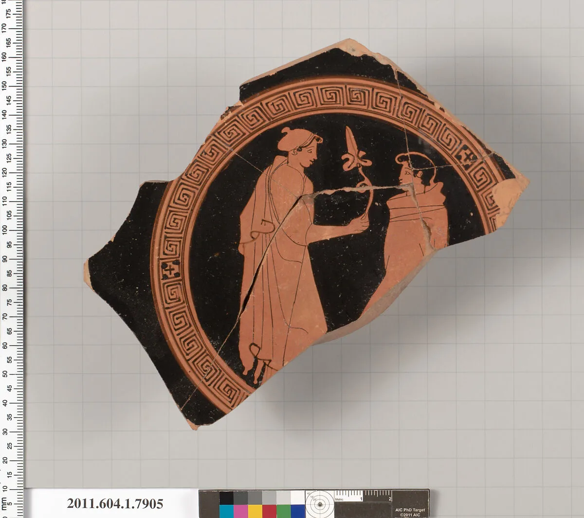 Terracotta fragment of a kylix (drinking cup) — Unknown