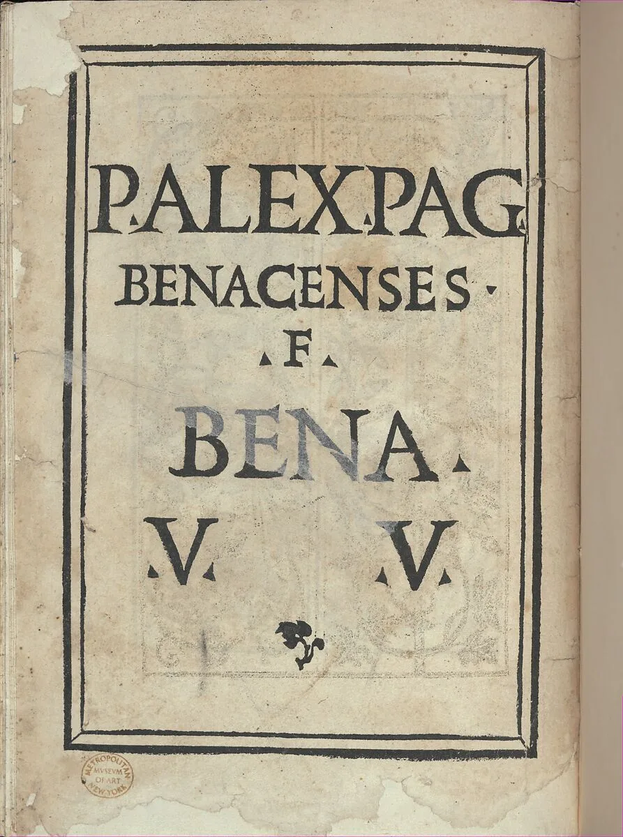 Libro quarto. De rechami per elquale se impara in diuersi modi lordine e il modo de recamare...Opera noua, page 18 (verso) — Alessandro Paganino