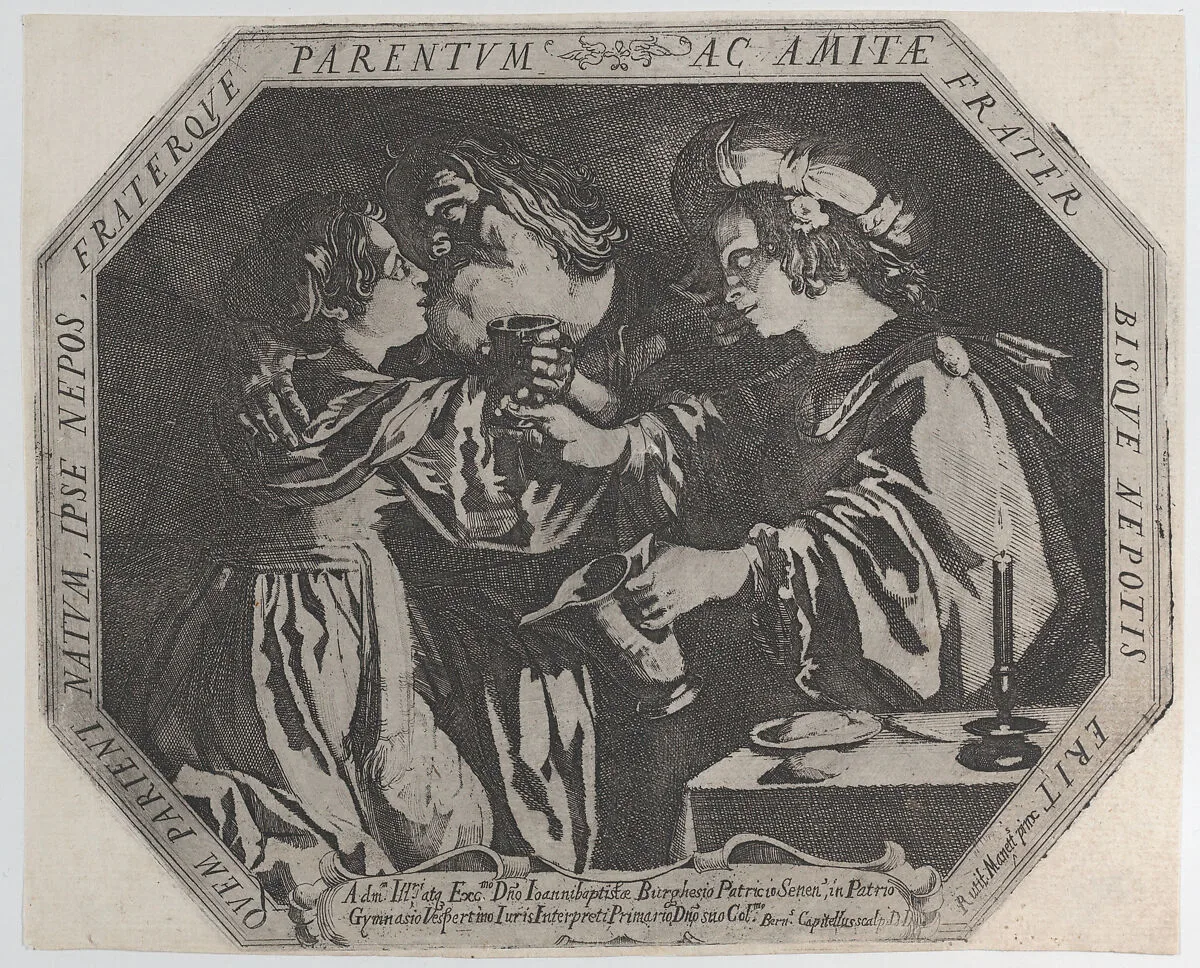 Lot and His Daughters — Bernardino Capitelli|Rutilio Manetti