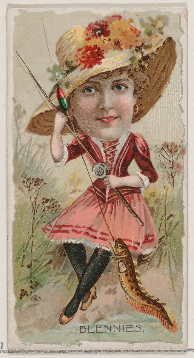 Blennies, from the series Fishers and Fish (N74) for Duke brand cigarettes — W. Duke, Sons & Co.|Knapp & Company