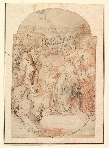 The Consecration of the Site of a Church in Rome by a Pope ("The Miracle of Saint Mary of the Snows"?)